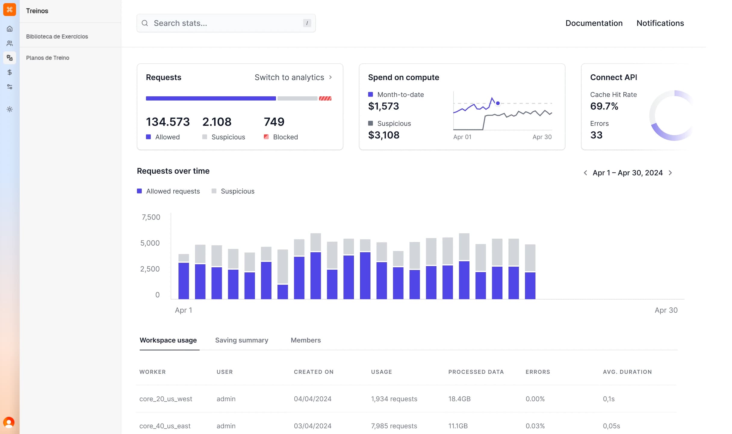 A preview of the CoachLab web app